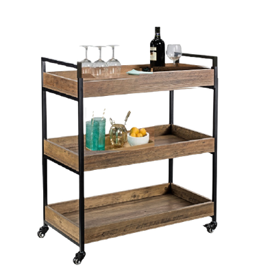 Bronx Buffet Sideboard Cabinet and Kitchen Trolley Bundle
