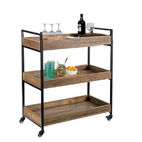 Bronx Buffet Sideboard Cabinet and Kitchen Trolley Bundle