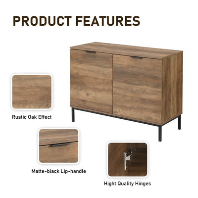 Bronx Buffet Sideboard Cabinet Bundle | Large & Compact Sideboard Set for Versatile Storage