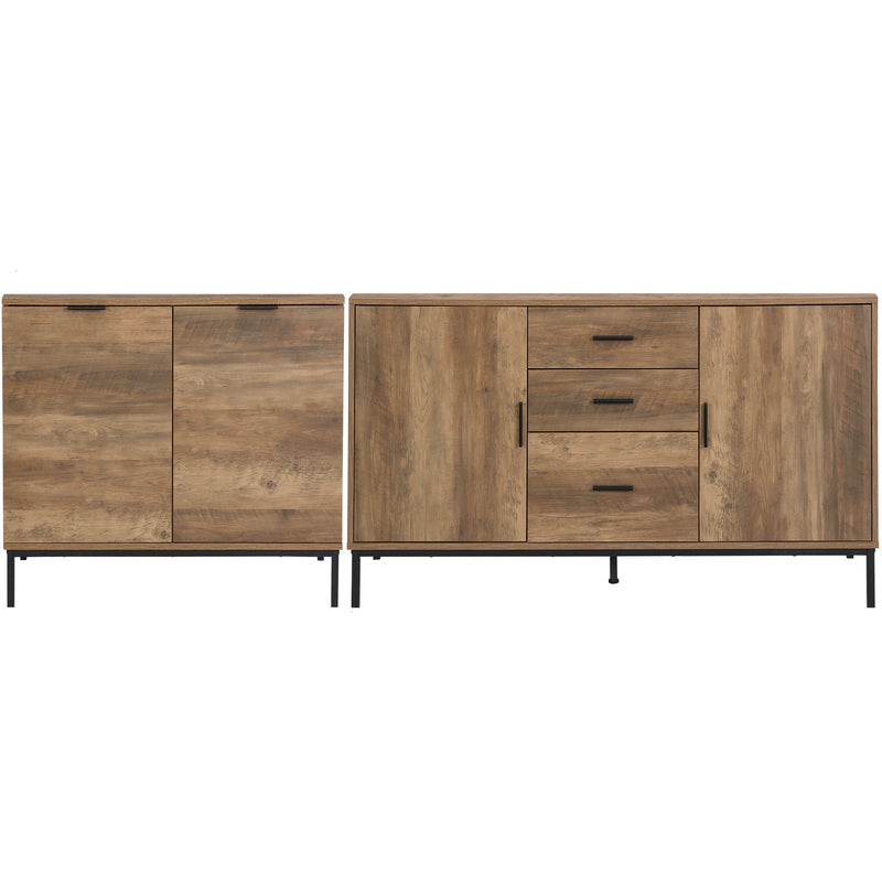 Bronx Buffet Sideboard Cabinet Bundle | Large & Compact Sideboard Set for Versatile Storage