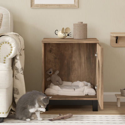 Bronx Sideboard Buffet Cabinet with Dresser and Pet House Table | Stylish Storage for You and Your Pet