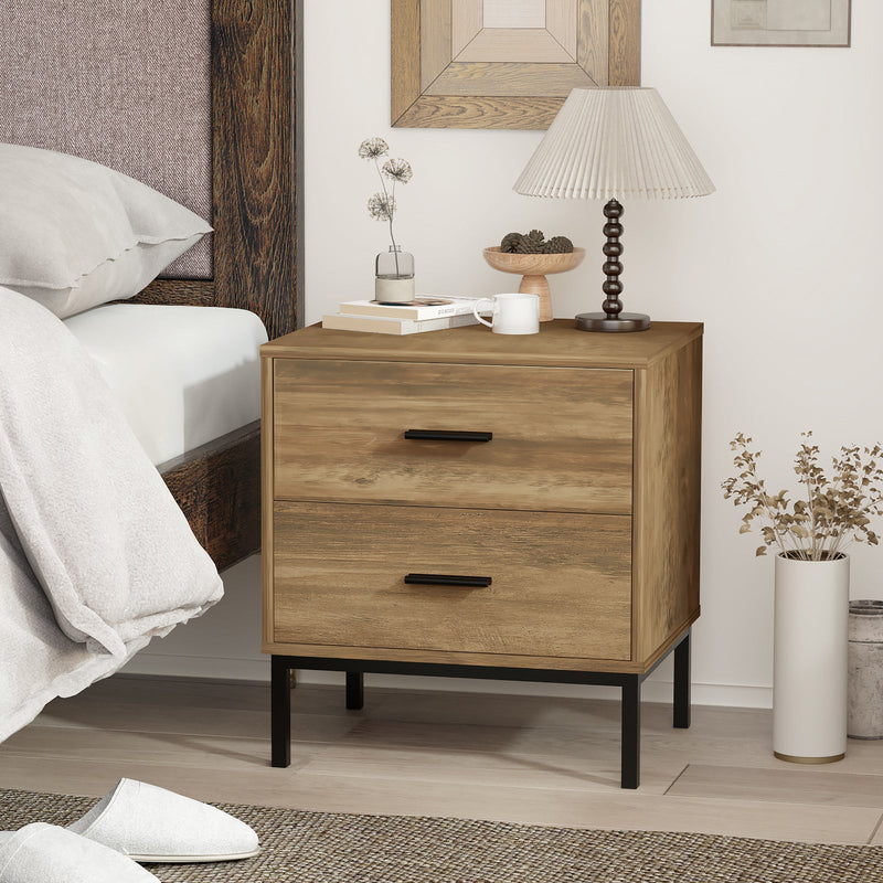 Bronx 5 Drawer Chest of Drawers Dresser & 2 Bedside Tables Bundle | Complete Bedroom Storage Set