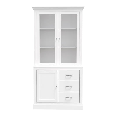 Ashford Display Storage Cabinet 3 Doors 3 Drawers Storage Shelves Plus Storage Hutch