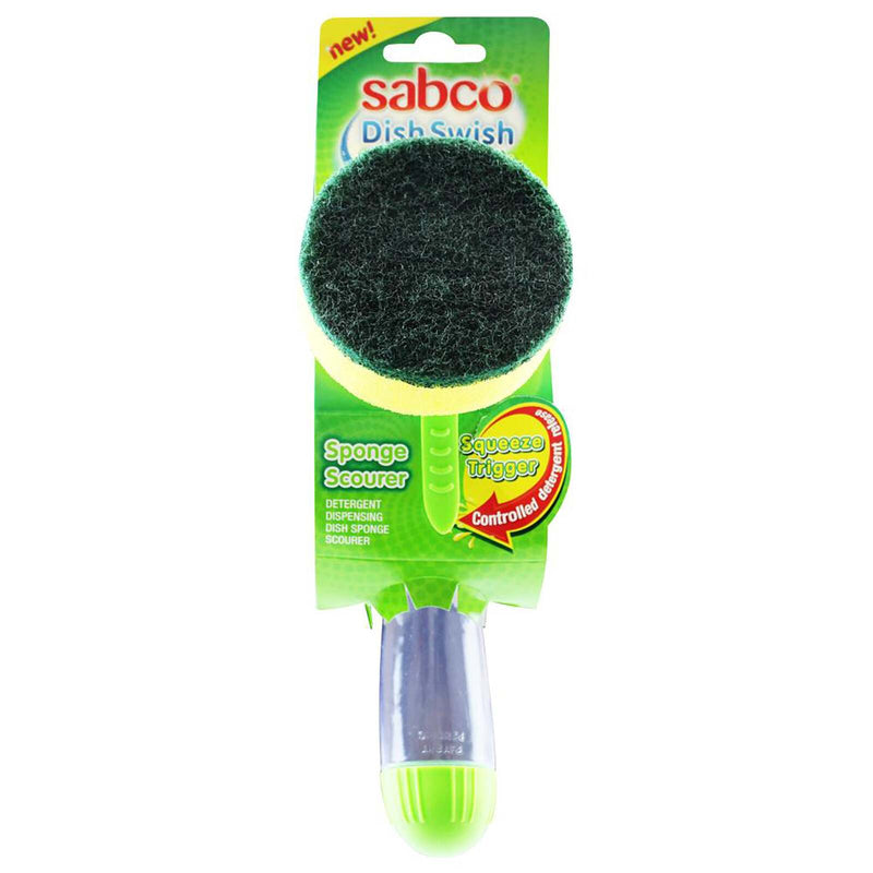 Sabco Sponge Scourer Dish Swish For Sparkling Dishes