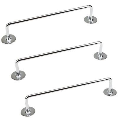 3x 460mm Chrome Tea Towel Rail Stainless Steel Holder Rack