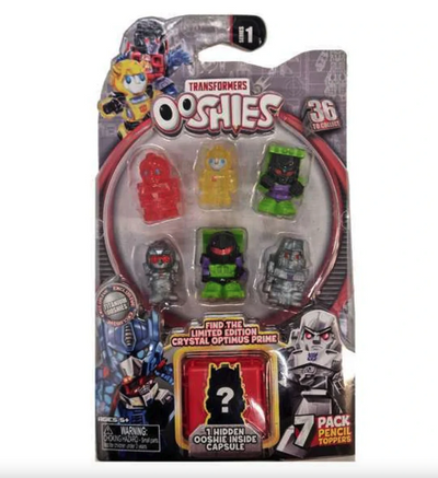 Ooshies Transformers Series 1 - 1 Pack of 7 Pencil Toppers