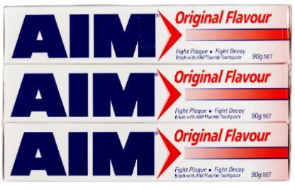 Aim 90G Pk3 Toothpaste Original Flavour Value Pack