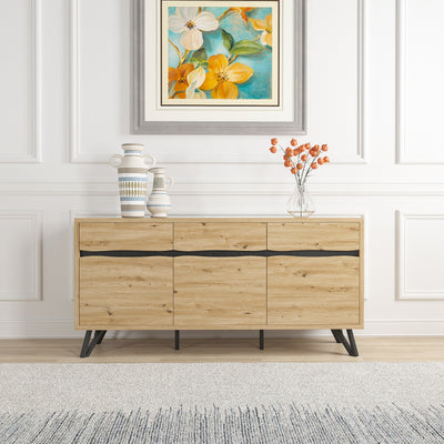 Grayson Large Buffet Sideboard Console 3 Door 3 Drawer 160cm