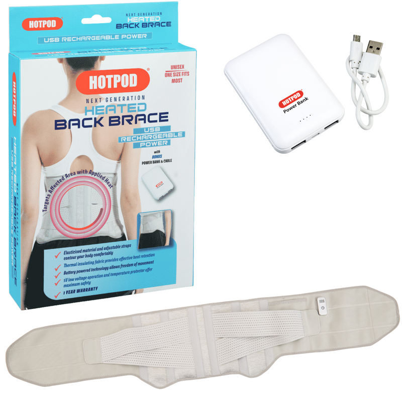 HOTPOD Lumbar Heated Back Brace Pain Relief Lower Back Orthosis Waist Belt