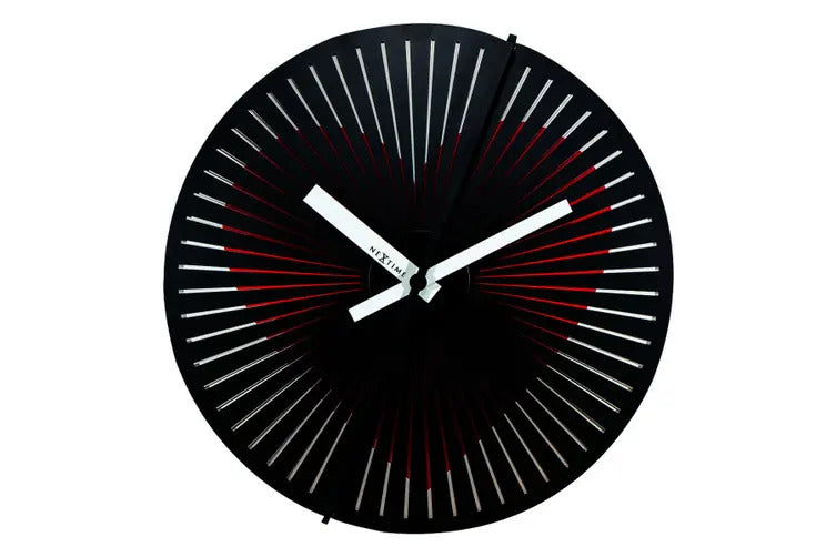 NeXtime 30.5cm Motion Wall Clock High Torque Analogue - Red Heart 