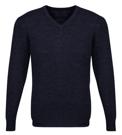 Mens Advatex Varesa Wool Pullover Jumper Cardigan - Navy