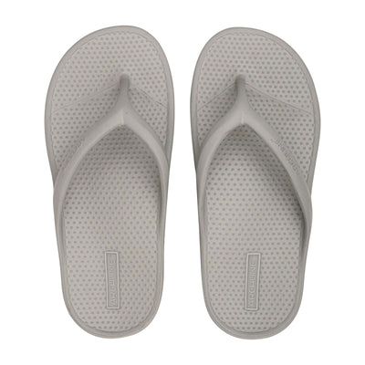 Archline Orthotic Foam Thongs Arch Support Flip Flops Orthopedic Rebound - Grey