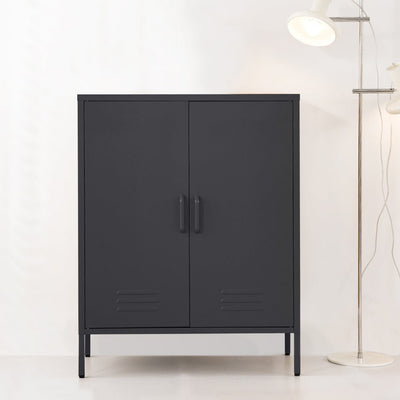 Artiss Buffet Sideboard Metal Cabinet - SWEETHEART Charcoal