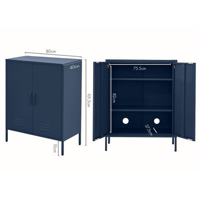 Artiss Buffet Sideboard Metal Cabinet - SWEETHEART Blue