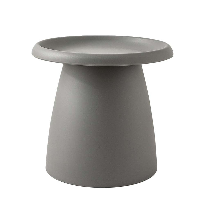 ArtissIn Coffee Table Mushroom Nordic Round Small Side Table 50CM Grey