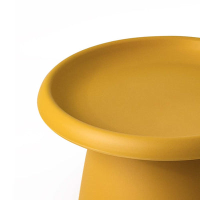 ArtissIn Coffee Table Mushroom Nordic Round Small Side Table 50CM Yellow