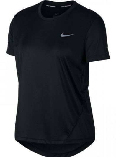 Nike Women's Miler Top Short Sleeve Running T-Shirt - Black