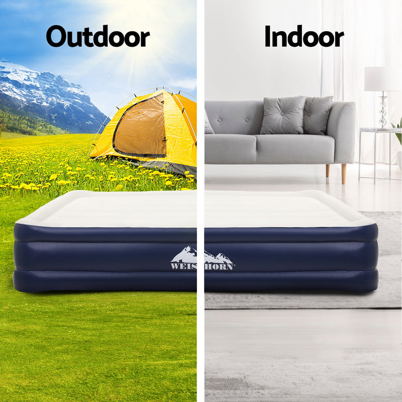 Weisshorn Air Mattress Double Inflatable Bed 46cm Air bed