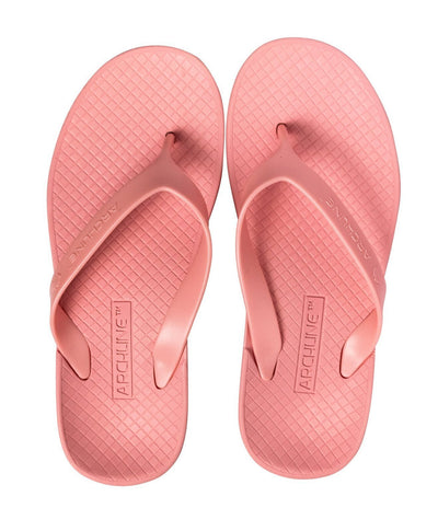 ARCHLINE Orthotic Thongs Arch Support Shoes Flip Flops - Pastel Pink