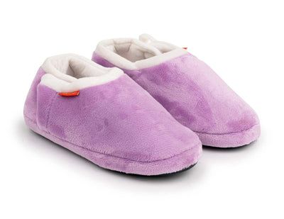 ARCHLINE Orthotic Slippers CLOSED Arch Scuffs Pain Relief Moccasins - Lilac