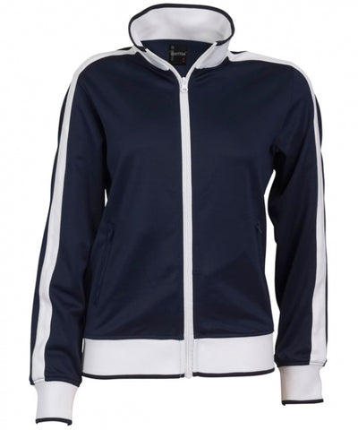 Identitee Ladies Track Top Jacket Tracksuit Warm Winter Full Zip Varsity Jumper