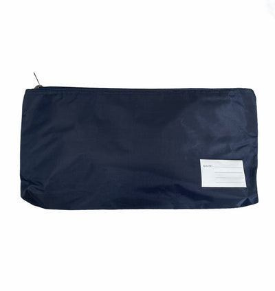 Large Capacity School Stationery Pen Pencil Case Bag - Navy