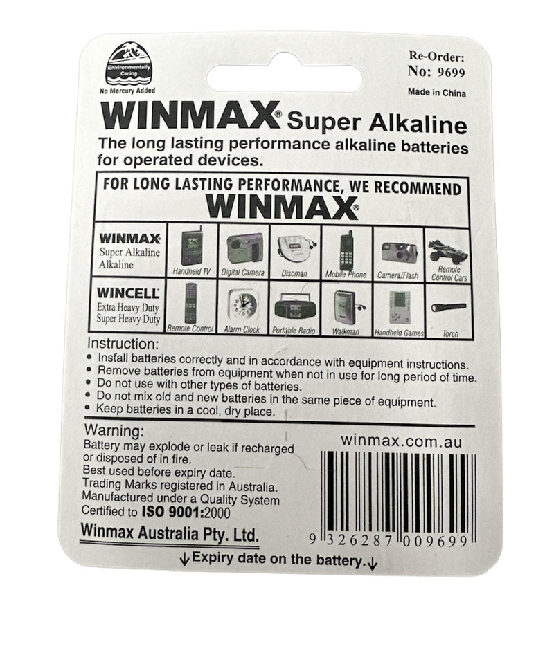 AAAA Super Alkaline Batteries Ultra Long Life 1.5V Battery - 2 pack