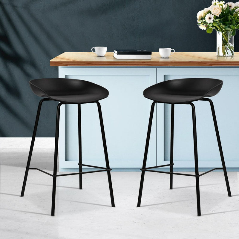 Artiss 2x Bar Stools Kitchen Counter Stools Metal