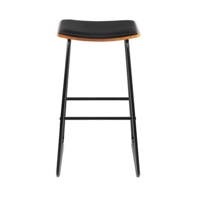 Artiss 4x Bar Stools Leather Padded Metal