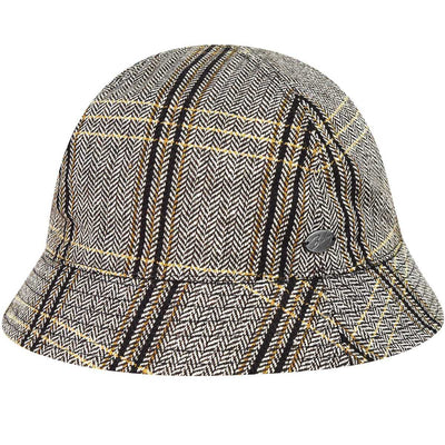 Bailey Mens Kensett Bucket Hat Water-Repellent For Autumn/Winter - Black Stripe