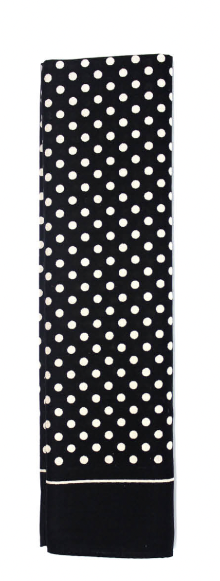 Black (White Polka Dots)