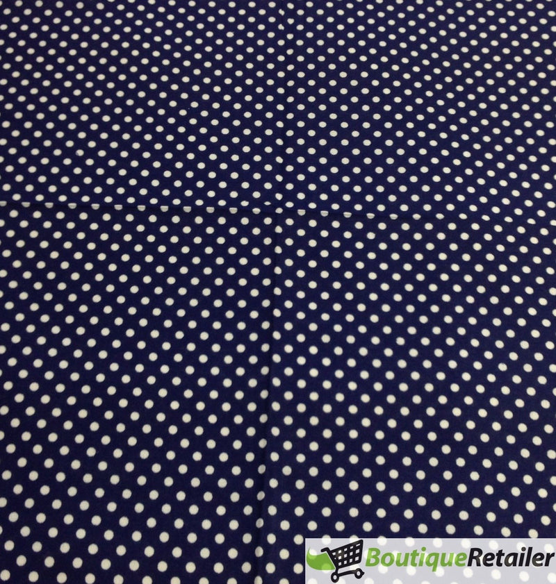 Navy (White Polka Dots)