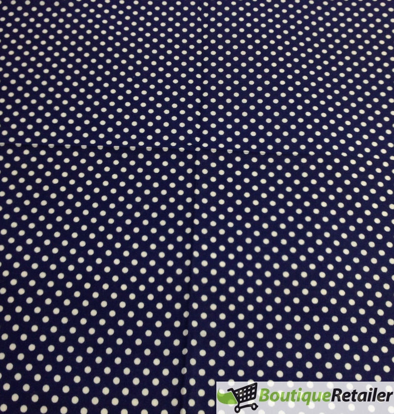 Navy (White Polka Dots)