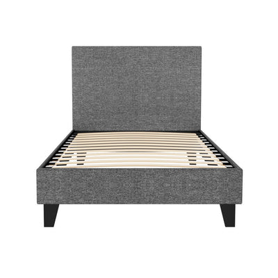 Artiss Bed Frame Single Size Grey NEO