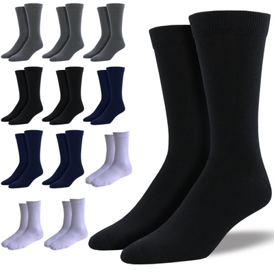 12 Pairs Premium Bamboo Loose Top Socks Diabetic Diabetes Circulation Eco Sox