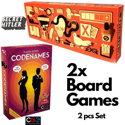 2pcs Board Games Secret + Codenames Tabletop Party Authentic Home Fun Entertainment
