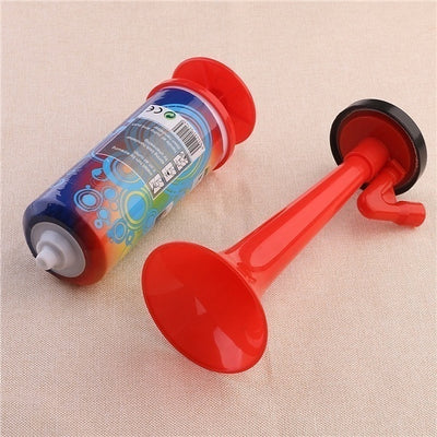 Air Horn Party Prop Hand Held Loud Pump Action Plastic Novelty Reusable Klaxon