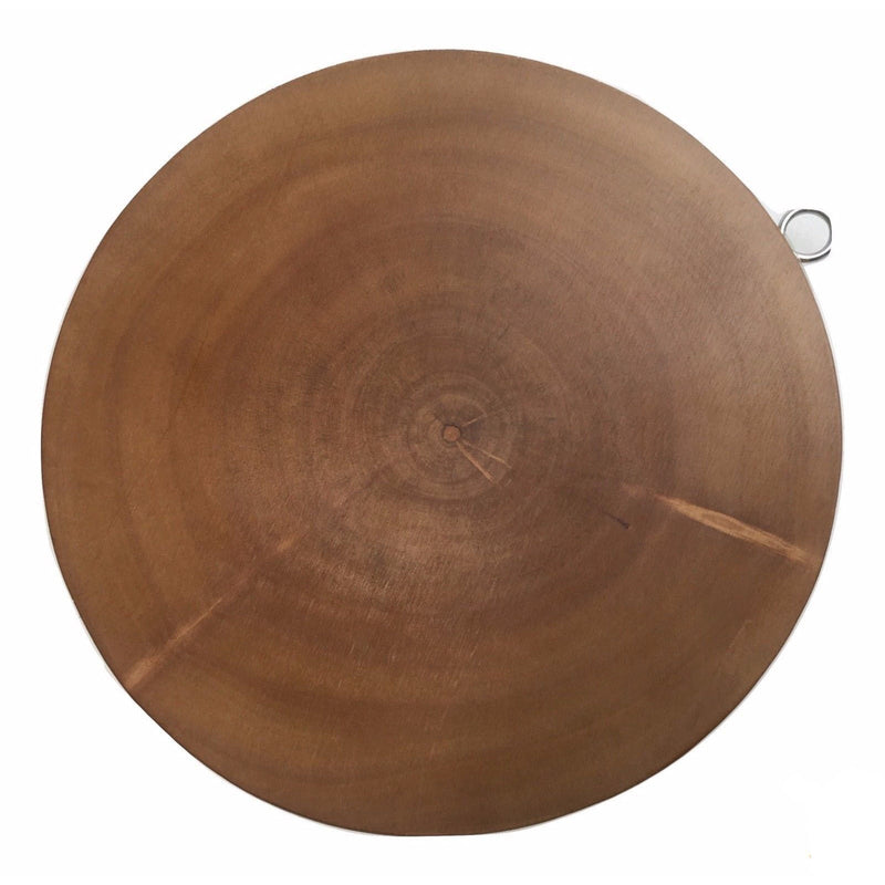 30cm Hard Wood Hygienic Round Cutting Wooden Chopping Board Natural Kitchen