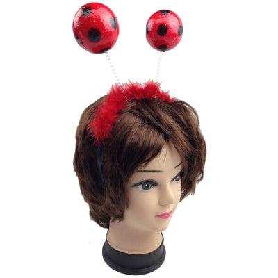 LADYBUG HEADBAND Headdress Red Bird Costume Accessory Ladybird Head Bopper