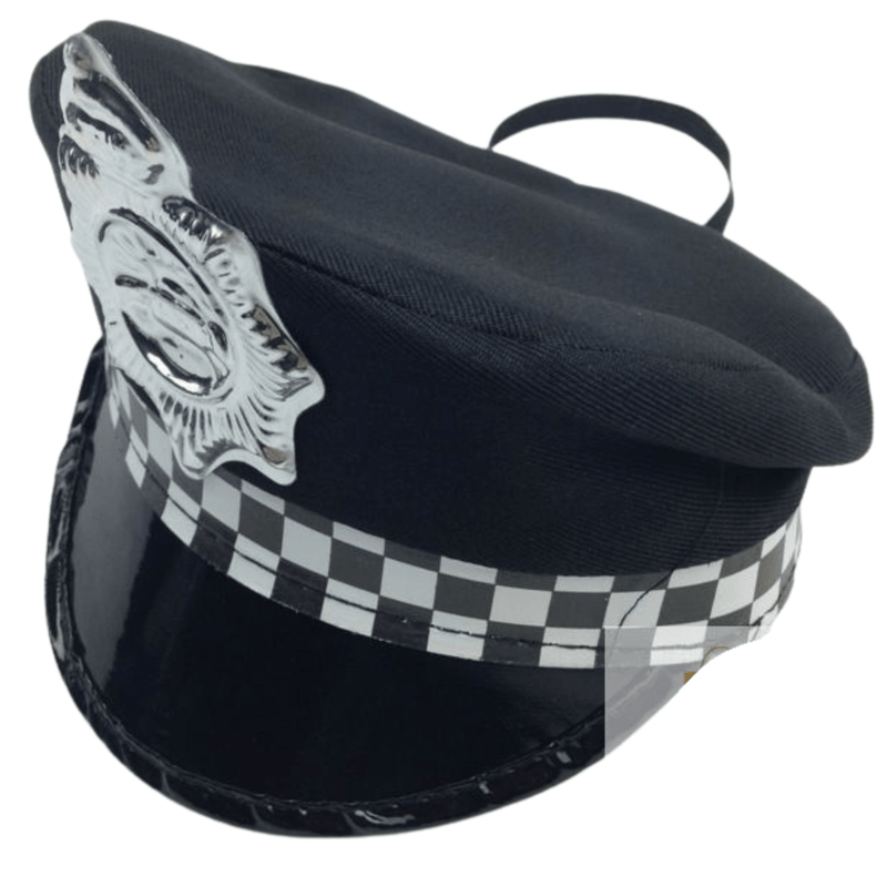 MINI Police Officer Captain HAT Pilot Costume Party Cap Adults Childrens Kids