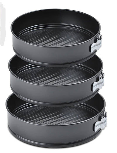 3pcs Cake Mould Set Bottom Bakeware Kit