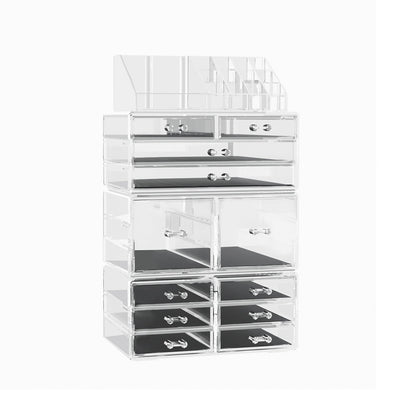 Embellir Makeup Case Acrylic Cosmetic Organizer Storage Box Jewellery Holder