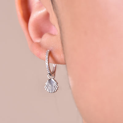 Culturesse Brees Dainty Shell Drop Earrings