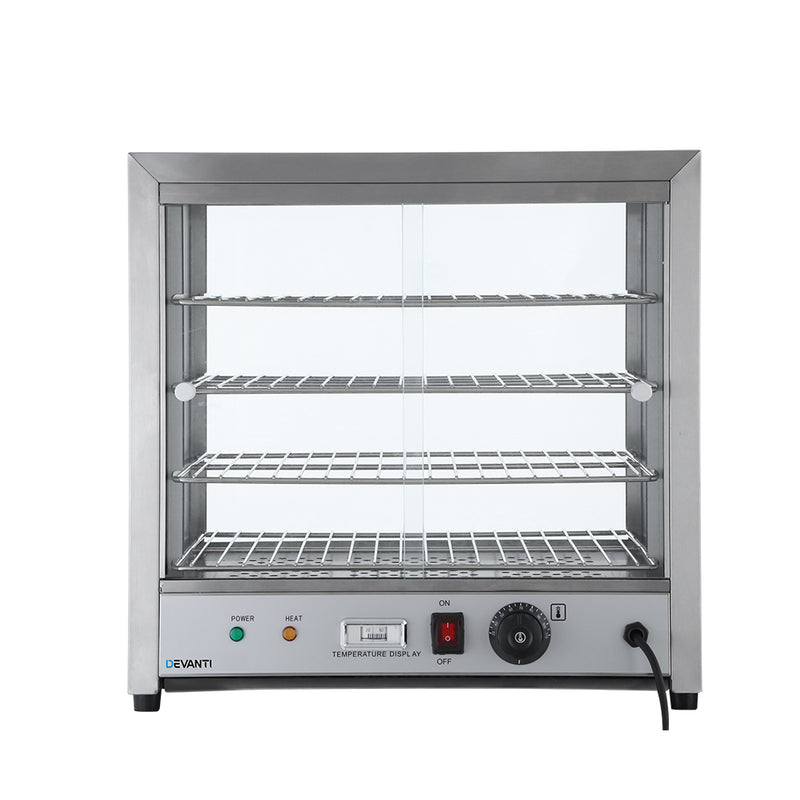 Devanti Commercial Food Warmer Hot Display Showcase Cabinet 54cm