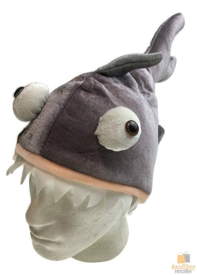 SHARK HAT Costume Accessory Fish Halloween Fancy Dress Up Party  Cap Headgear