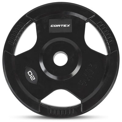 CORTEX 20kg Tri-Grip 50mm Olympic Plates (Pair)
