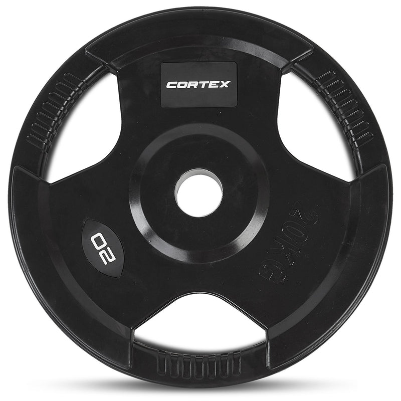 CORTEX 20kg Tri-Grip 50mm Olympic Plates (Pair)