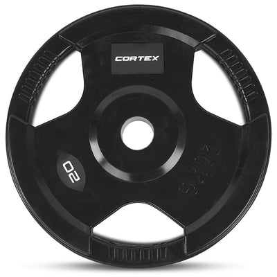 CORTEX 20kg Tri-Grip 50mm Olympic Plates (Pair)