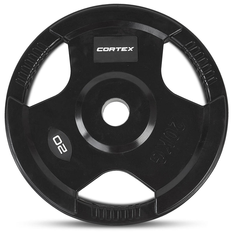 CORTEX 20kg Tri-Grip 50mm Olympic Plates (Pair)