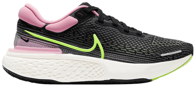 Nike Womens ZoomX Invincible Run Flyknit Running Shoes Runners - Black/Pink